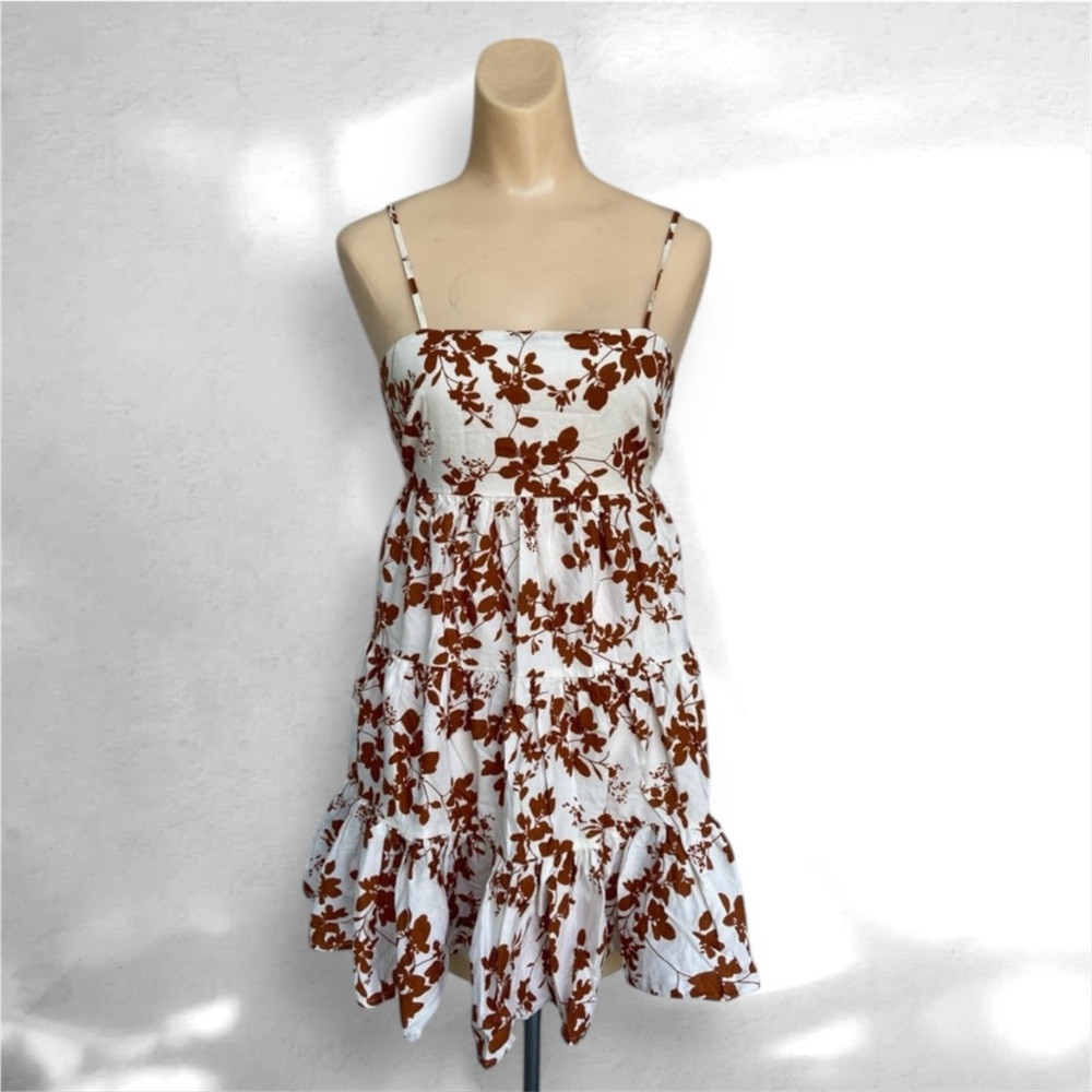 🌸 Showpo Lorelle Straight Neck Tiered Mini Dress